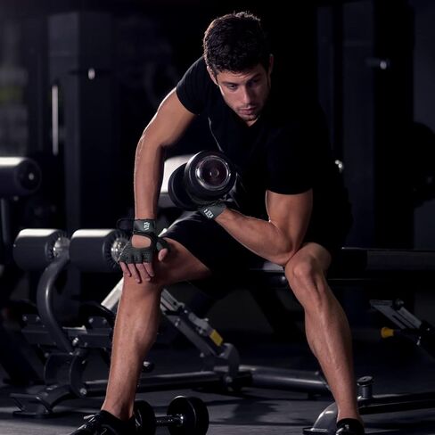 قفازات تمرين رفع الأثقال جيدة التهوية 2.0 من Fit Active Sports مع أغطية للمعصم - مقابض تمرين رفع الأثقال للرجال والنساء - راحة اليد المحسنة الجديدة in Kuwait