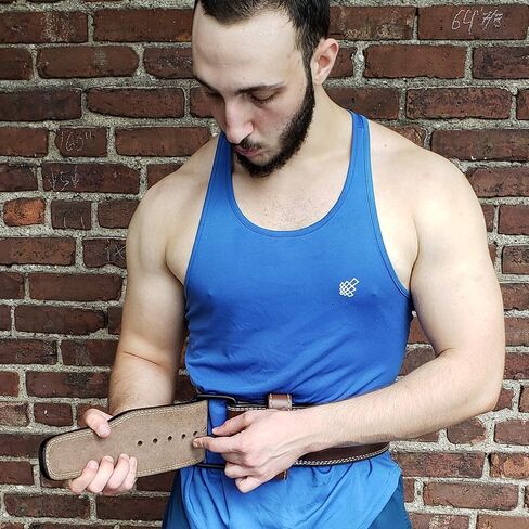 Potenza Fitness Classic Powerlifting Belt | 4 inch | 10 mm | Powerlifting, Strongman, Bodybuilding | Genuine Leather | Single Prong | Back Support in Saudi Arabia