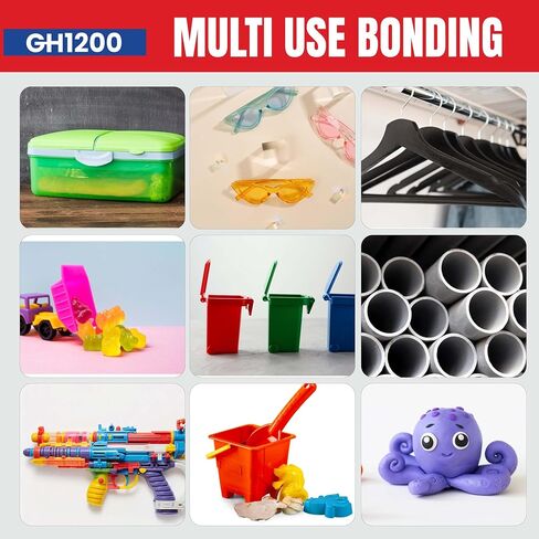 20g x 2 pack Plastic Glue Heavy Duty, Super Glue for Plastic - Fast setting Plastic Adhesive for Bonding Toys, Crafts, DIY & more, Crystal Clear & No stain Glue for Plastic in Saudi Arabia