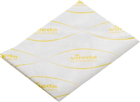 Vileda Professional - MicronSolo Single-use Microfiber Cloth White, Cleans Dirty Surfaces, Removes Grease and Fatty Dirt, Practical and Versatile in Saudi Arabia