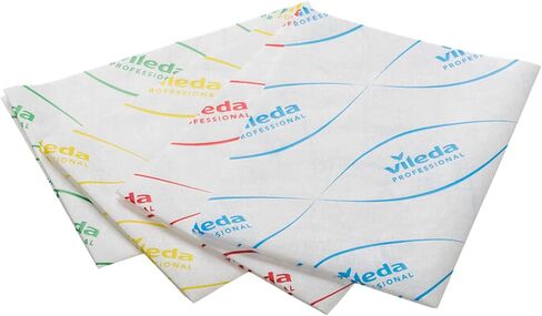 Vileda Professional - MicronSolo Single-use Microfiber Cloth White, Cleans Dirty Surfaces, Removes Grease and Fatty Dirt, Practical and Versatile in Saudi Arabia