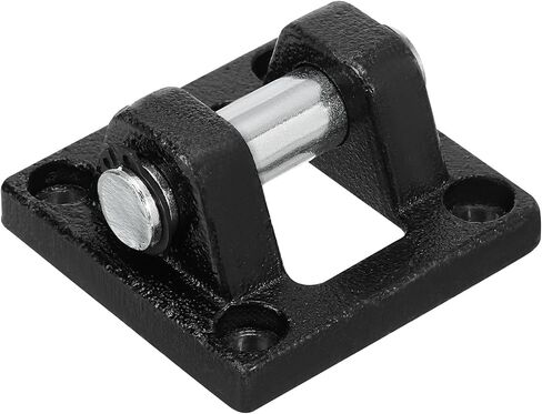 PATIKIL 63x63x32mm Air Cylinder Pneumatic Rod Pivot Clevis Mounting Bracket, Black in Saudi Arabia