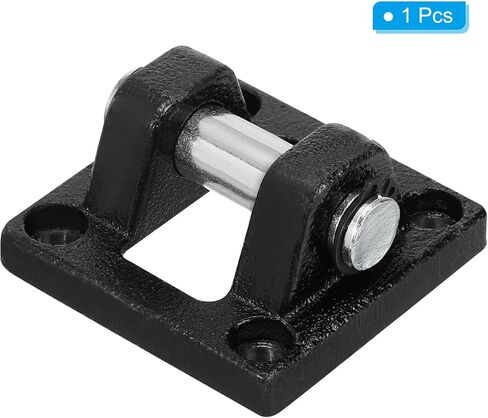 PATIKIL 63x63x32mm Air Cylinder Pneumatic Rod Pivot Clevis Mounting Bracket, Black in Saudi Arabia