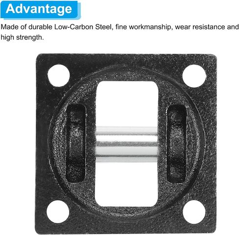 PATIKIL 63x63x32mm Air Cylinder Pneumatic Rod Pivot Clevis Mounting Bracket, Black in Saudi Arabia