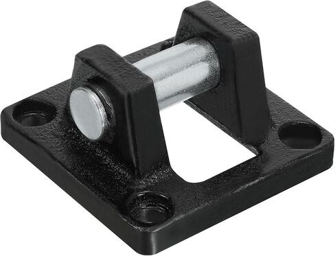 PATIKIL 63x63x32mm Air Cylinder Pneumatic Rod Pivot Clevis Mounting Bracket, Black in Saudi Arabia
