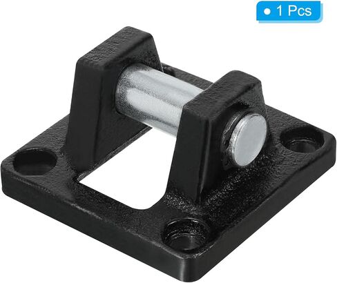 PATIKIL 63x63x32mm Air Cylinder Pneumatic Rod Pivot Clevis Mounting Bracket, Black in Saudi Arabia
