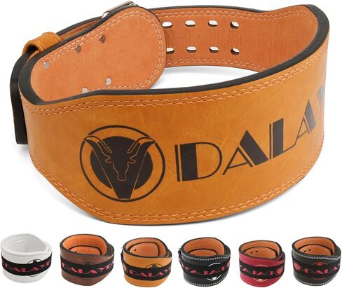 Weight Lifting Belt Gym Fitness, Padded Cowhide Leather Weightlifting Belt, Functional Powerlifting Belt Adjustable Weightlifting Belt in Kuwait