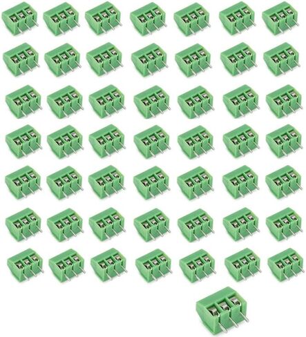 50 قطعة خضراء مقاس 3.5 مم، 3 دبابيس PCB، كتلة طرفية لتركيب Arduino in Kuwait