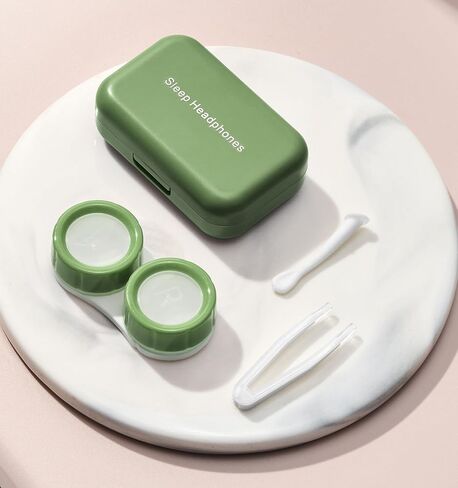 4PCS Contact Lens Case, Contact Lens Case Kit with Insert Mirror Lightweight, Compact, Portable Travel Contact Lens Box Set for Daily Outdoor in Kuwait