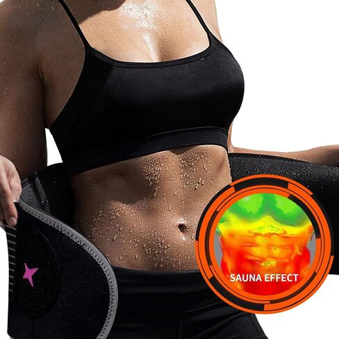 Finlin Women's Waist Trainer Slimmer Waist Trimmer Back Support Belt Weight Loss Exercise Fitness Enhance Sweating Effect in Saudi Arabia
