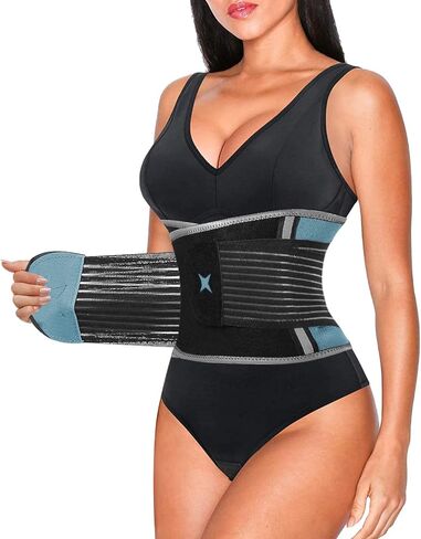 Finlin Women's Waist Trainer Slimmer Waist Trimmer Back Support Belt Weight Loss Exercise Fitness Enhance Sweating Effect in Saudi Arabia