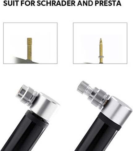 Pump,Mini Bike Pump,Portable High Pressure Aluminum Alloy Valve Tire Pump Fast Tyre Inflation for Road, Mountain Road Bike, Football, Basketball, Volleyball, Tire in Saudi Arabia