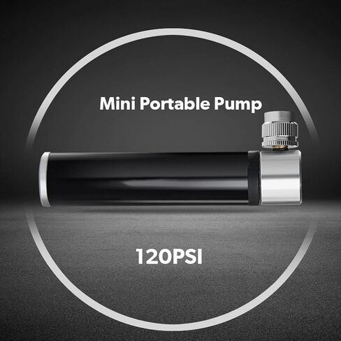 Pump,Mini Bike Pump,Portable High Pressure Aluminum Alloy Valve Tire Pump Fast Tyre Inflation for Road, Mountain Road Bike, Football, Basketball, Volleyball, Tire in Saudi Arabia