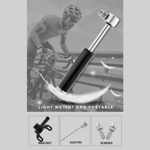 Pump,Mini Bike Pump,Portable High Pressure Aluminum Alloy Valve Tire Pump Fast Tyre Inflation for Road, Mountain Road Bike, Football, Basketball, Volleyball, Tire in Saudi Arabia
