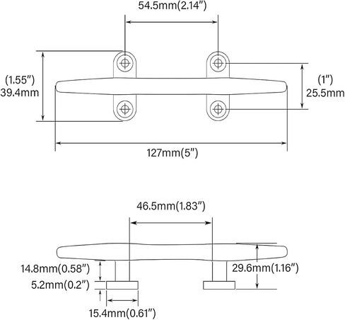 JING 316 Stainless Steel Open Base Cleat,Mooring Boat Dock Cleat Marine Accessories - (2 PCS) in Saudi Arabia