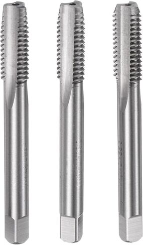 uxcell 3pcs Metric Hand Tap Set, M8 x 1.25 Taper/Plug/Bottom Thread Screw Taps, High Speed Steel Hand Threading Tapping Tool Kit in Saudi Arabia