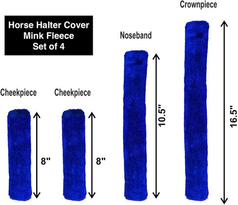 Majestic Ally horse Halter Fleece Set -Full, Set of 09 (Crown, Noseband, Cheeks, Chin, Neck Pieces) and Set of 4 (Crown, Noseband, Cheeks), Multiple Colors in Saudi Arabia
