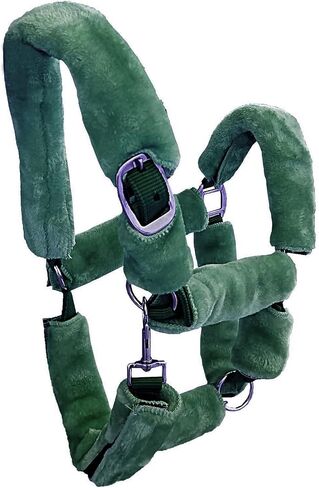 Majestic Ally horse Halter Fleece Set -Full, Set of 09 (Crown, Noseband, Cheeks, Chin, Neck Pieces) and Set of 4 (Crown, Noseband, Cheeks), Multiple Colors in Saudi Arabia