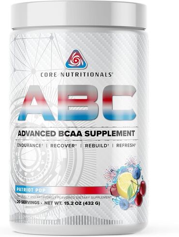 Core Nutritionals Platinum ABC Advanced Intra-Workout BCAA Supplement with 2.5 G Glutamine, Beta Alanine, Citrulline Malate, 20 Servings (Lemon Drop) in Saudi Arabia