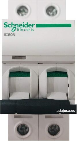 قاطع كهربائي مصغر شنايدر A9F74210 - iC60N - 2 قطب - 10 A - C منحني in Saudi Arabia