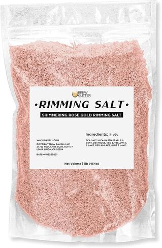 Brew Glitter Rimming Sugar - White Pearl (4oz) | Drink Rimmer for Beverages, Cocktails, Margaritas in Kuwait
