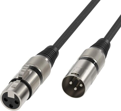 Cubilux Flexible XLR Microphone Cable for Speaker, 6.5ft XLR Female to Male Cable Suitable for Mic/Speaker, Balanced XLR Speaker Cable Suitable for Preambles, Speaker Systems, Radio Station etc-6.5ft in Saudi Arabia