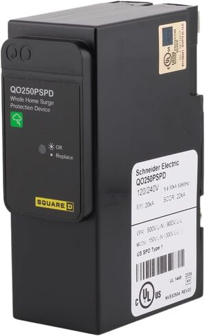 Schneider Electric QO250PSPD Surge protection device, QO, whole home, 50kA, 120/240 VAC, 1 phase, 3 wire, SPD type 1 in Saudi Arabia