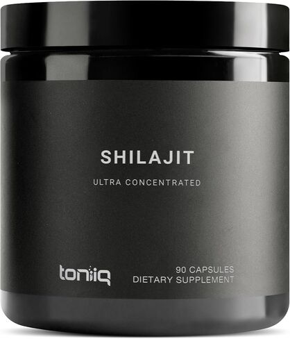 Toniiq Ultra Strength Shilajit - 18,000mg 10:1 Extract with 40% Fulvic Acid - Pure Himalayan Shilajit Supplement - Third-Party Tested - 90 Vegetarian Capsules - 1 Month Supply in Saudi Arabia
