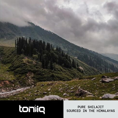 Toniiq Ultra Strength Shilajit - 18,000mg 10:1 Extract with 40% Fulvic Acid - Pure Himalayan Shilajit Supplement - Third-Party Tested - 90 Vegetarian Capsules - 1 Month Supply in Saudi Arabia