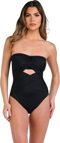La Blanca Women's Island Goddess Halter One Piece Swimsuit in Kuwait