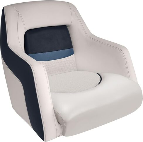Wise BM11010-986 Premier Series Pontoon Traditional Bucket Seat, Platinum/Spectra Navy/Cobalt in Saudi Arabia