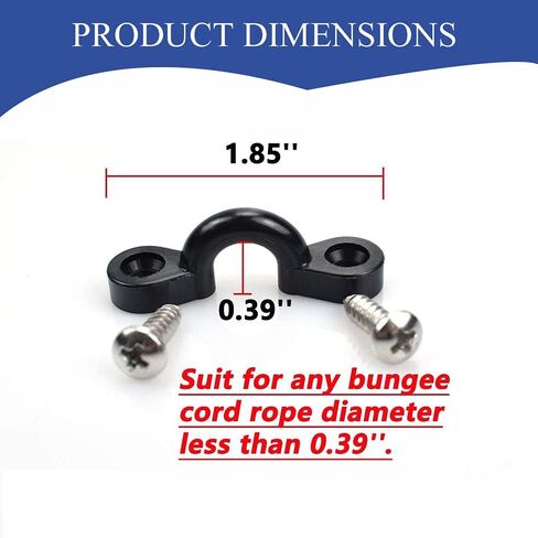 Kayak Pad Eye Kit, 10pcs Kayak Tie Down Loops Deck Rigging Kit - Nylon Padeye and Stainless Steel Screws for Canoe Boat Kayaking Accessories in Saudi Arabia