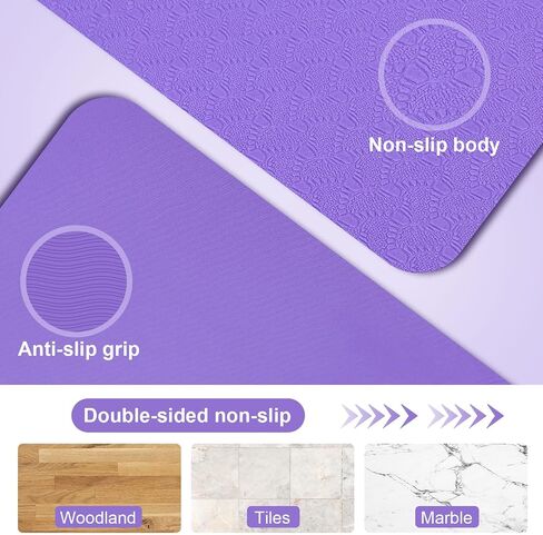 SAMADHI Folding Travel Yoga Mat Set, with Resistance Bands and Storage Bag. for Yoga, Pilates and Fitness. non-slip, Lightweigh and Convenient packaging. in Saudi Arabia