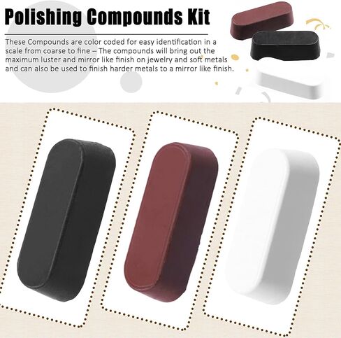 طقم عجلة تلميع 17 قطعة مقاس 4 بوصات و4 مقاسات، مجموعة عجلات تلميع قرصية من ألياف النايلون الحبيبية، وعجلة تلميع من ألياف النايلون مع مركبات تلميع in Kuwait