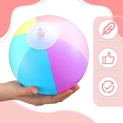 12 Pcs Inflatable Beach Balls Bulk Pastel Color Jumbo Big Beach Balls Macaron Beach Balls for Boys Girls Adults Summer Beach Swimming Pool Party Favor Water Games (12 Inch) in Saudi Arabia