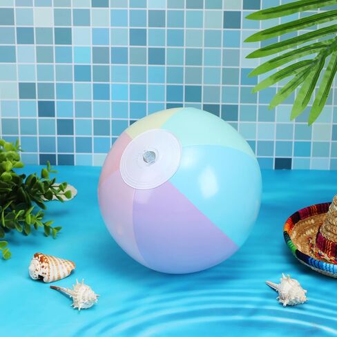 12 Pcs Inflatable Beach Balls Bulk Pastel Color Jumbo Big Beach Balls Macaron Beach Balls for Boys Girls Adults Summer Beach Swimming Pool Party Favor Water Games (12 Inch) in Saudi Arabia