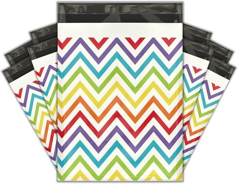 10x13 (100) مغلفات شحن بولي بريدية مصممة هندسية حقائب مطبوعة متميزة in Kuwait