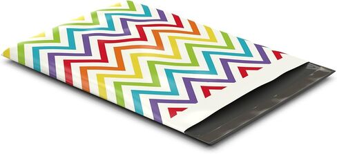 10x13 (100) مغلفات شحن بولي بريدية مصممة هندسية حقائب مطبوعة متميزة in Kuwait