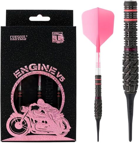 CUESOUL ENGINE 18/19/20/21g Soft Tip 90% Tungsten Dart Set with Oil Paint Finished and Unifying ROST T19 CARBON Flight in Kuwait