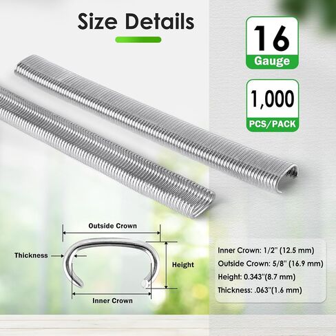 SC760 16 مقياس 1/2 بوصة تاج داخلي 5/8 بوصة تاج خارجي مجلفن C حلقة ستابلز 18,000 قطعة/صندوق، حلقات C لمسدس حلقة الخنزير كماشة حلقة C in Kuwait