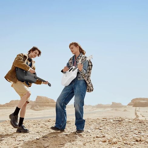 Lava Music ME 3 38" Touchscreen Acoustic Electric SmartGuitar with Gig Bag (White) in Kuwait