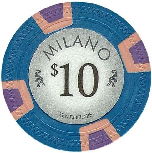 Milano Poker Chips by Claysmith Gaming. Casino Quality Clay Poker Chips in Sets of 25 in Saudi Arabia