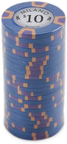 Milano Poker Chips by Claysmith Gaming. Casino Quality Clay Poker Chips in Sets of 25 in Saudi Arabia
