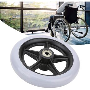 6 Inch Wheelchair Wheels，Wheelchair Front Wheels，Anti-Slip Wheelchair Wheel，Disabled Old People Wheelchair Anti-Slip Rubber Wheels