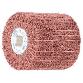 PFERD 43113 POLINOX PNZ Non-Woven Abrasive Finishing Drum, Aluminum Oxide A, 4" Diameter x 4" Width, 3/4 Arbor Hole, 5000 Maximum RPM, 60 Grit
