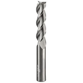 1/2 Inch End Mills, 3 Flute, USA Made Solid Carbide CNC Aluminum Cutting End Mill Bits for Roughing & Finishing - Square End - UF27051