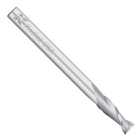 Kodiak Cutting Tools KODIAK137410 USA Made Solid Carbide End Mill, Extra Long, 2 Flute, 5/16" Shank, 1-5/8" Length of Cut, 4" Overall Length, 5/16" Diameter