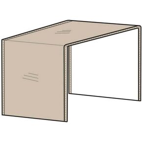 Protective Covers Inc. Modular Sectional Sofa Cover, Extension Piece, 12"W x 40"D x 32"H, Gray - 1260