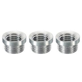 PATIKIL Gooseneck Tube Connection Thread, 3 Pack M10 Male to M8 Fine Thread Female Conversion Nut Gooseneck Hose Adapter for Microphone Gooseneck Hose Adapter