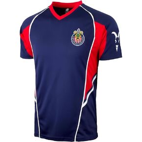 Icon Sports Men's Chivas Training Jersey, Licensed Chivas Del Guadalajara Tee Shirt (X-Large) Navy